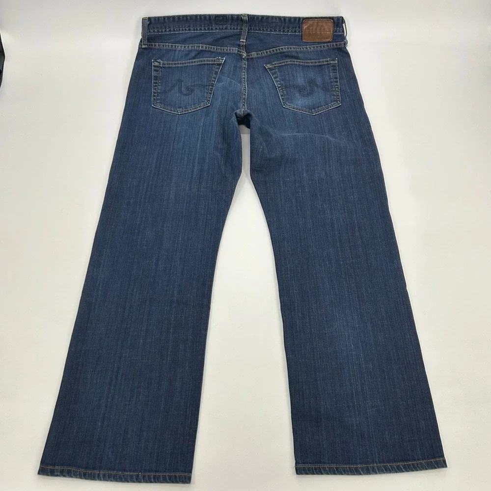 AG Adriano Goldschmied The Protege Jeans Mens 38x29 Blue Straight Leg Dark Wash